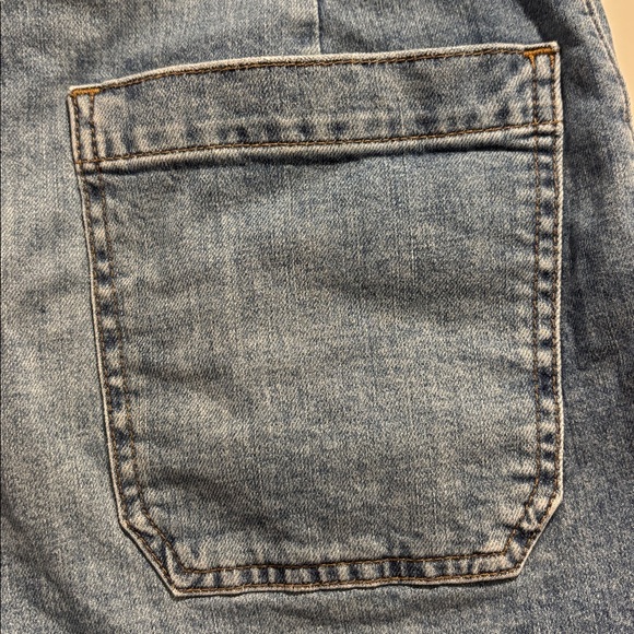Madewell Light Blue Denim Cutoff Shorts with Frayed Hem - Picture 4 of 8